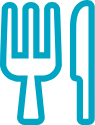 Blue Dining Amenity Icon - Summit Pointe Senior Living