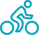 Fitness-icon-blue Blue Fitness Amenity Icon - Summit Pointe Senior Living